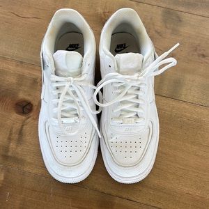 White Nike Air Force 1 Size 9
